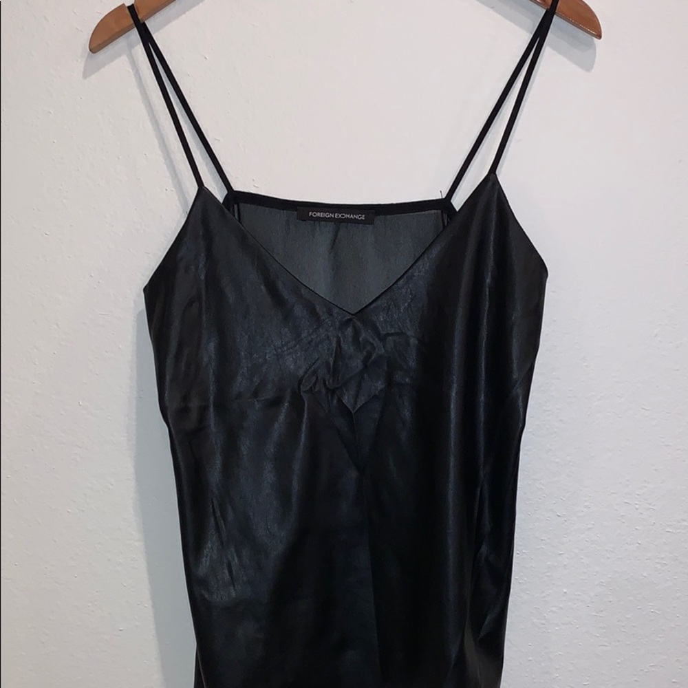 M foreign exchange women’s/girls black tank